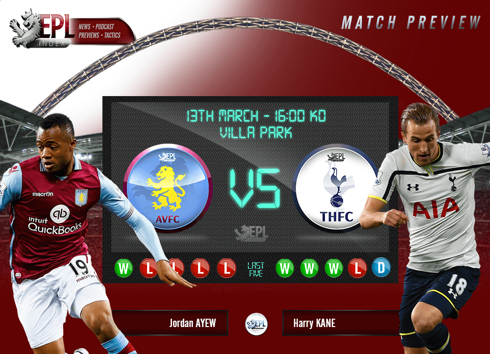Aston Villa v Tottenham Preview Team News, Stats & Key Men