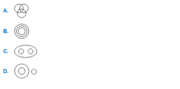 Which of the following diagrams indicates the best relation between