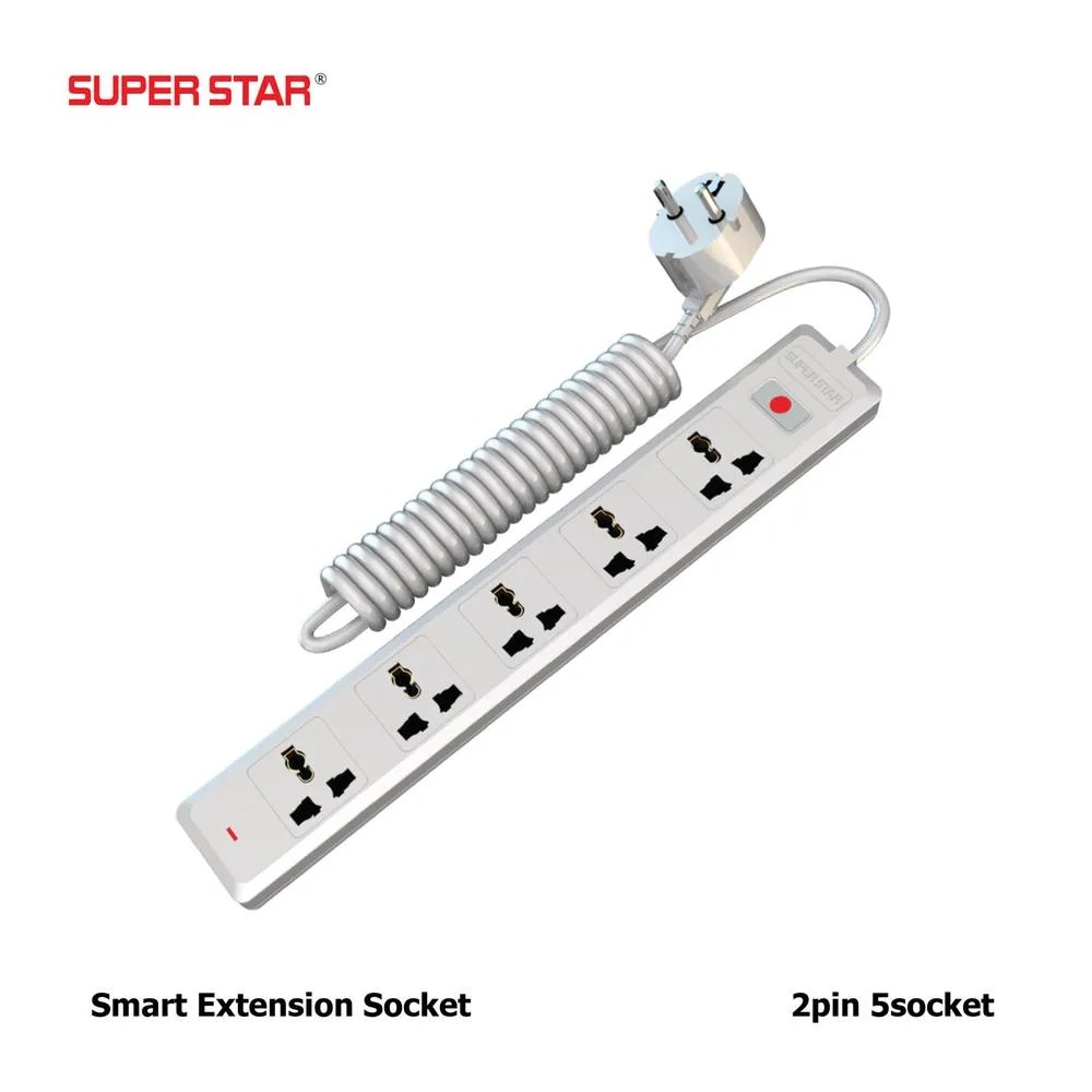 SUPER STAR SMART EXTENSION SOCKET 2 PIN 5 SOCKET Price In Bangladesh 2024
