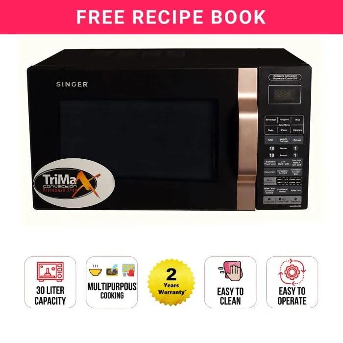 SINGER MICROWAVE OVEN30 LTR SRMOSMW30GCB8LP Price In Bangladesh 2024