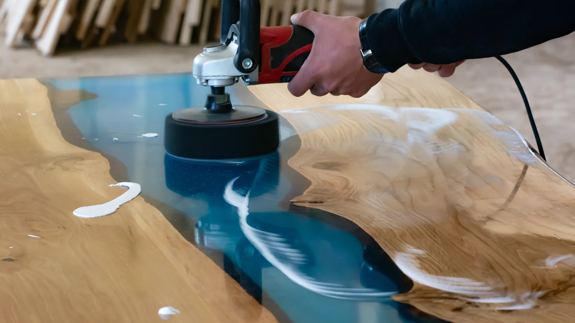 Sanding your river table! Epoxy Resin Calculator