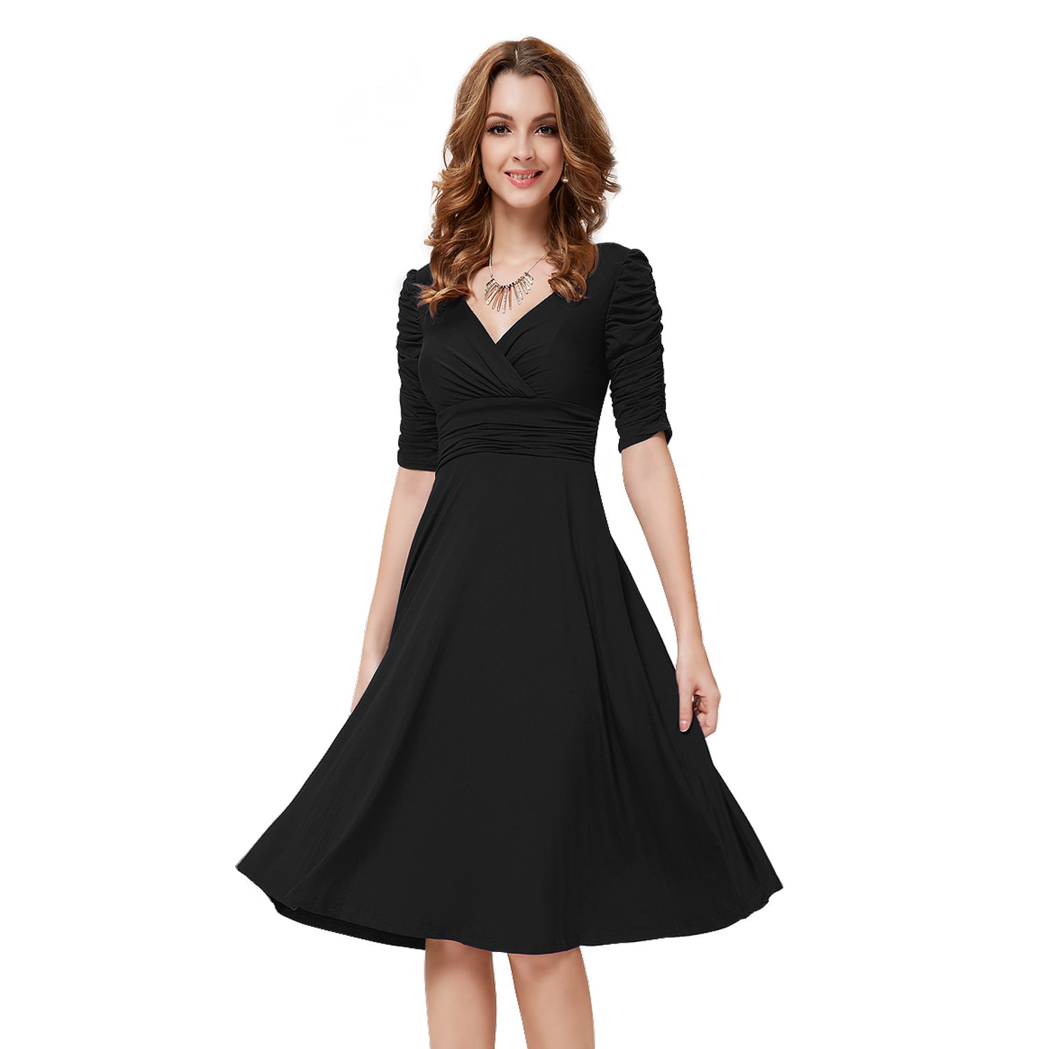 Women Short Sexy Sleeves Prom Party Casual Cocktail Club Ball Gown
