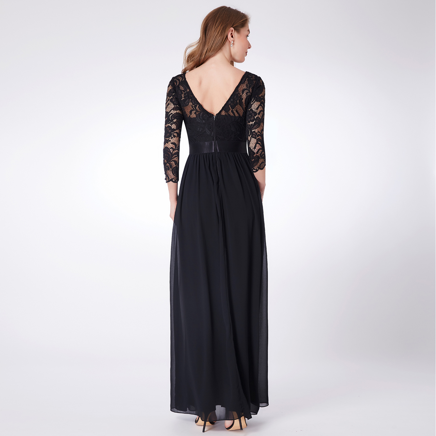 EverPretty US Plus Black Formal Evening Gown Mother Of Bride Long