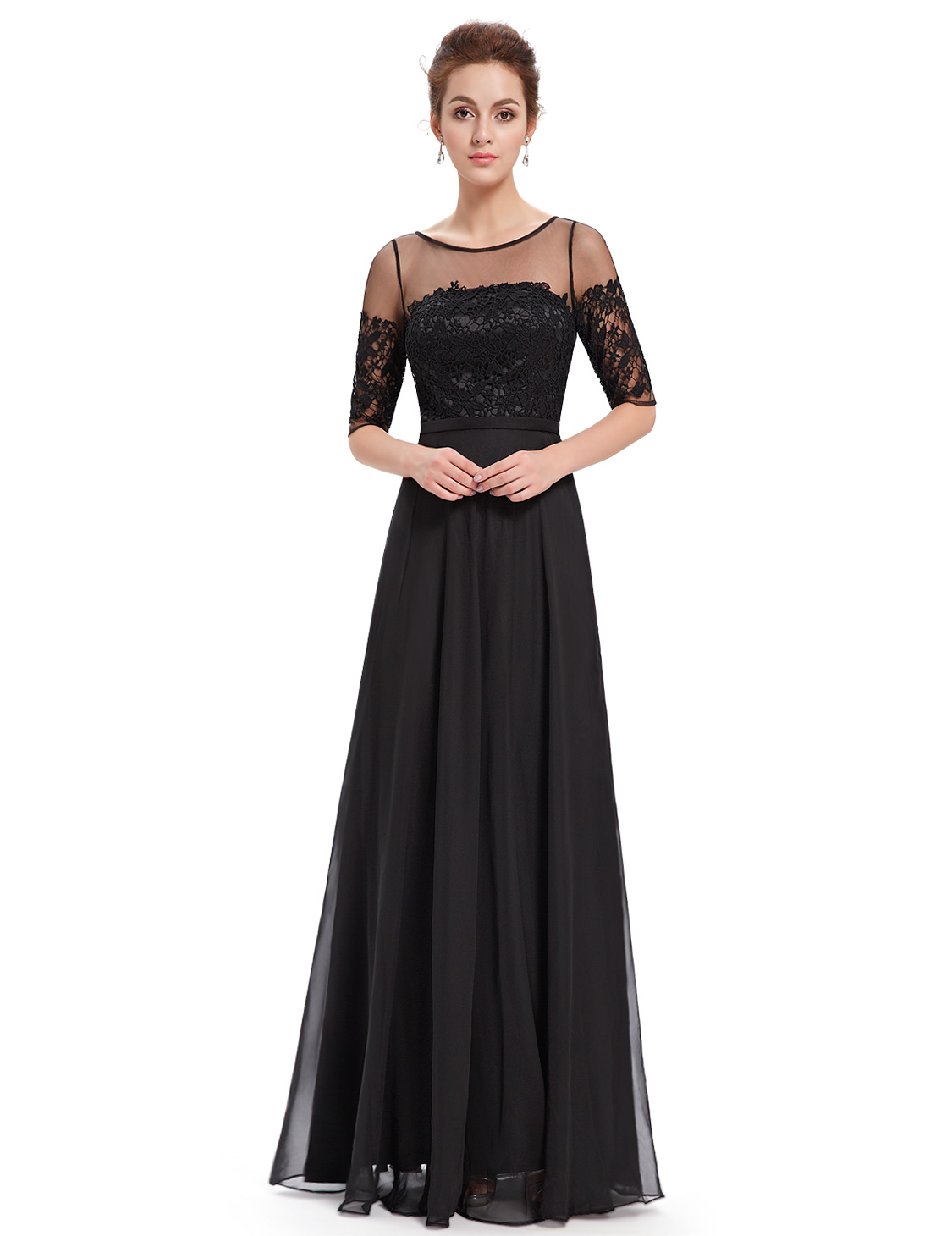 EverPretty Women Evening Dress Bridesmaid Maxi Half Sleeve Formal
