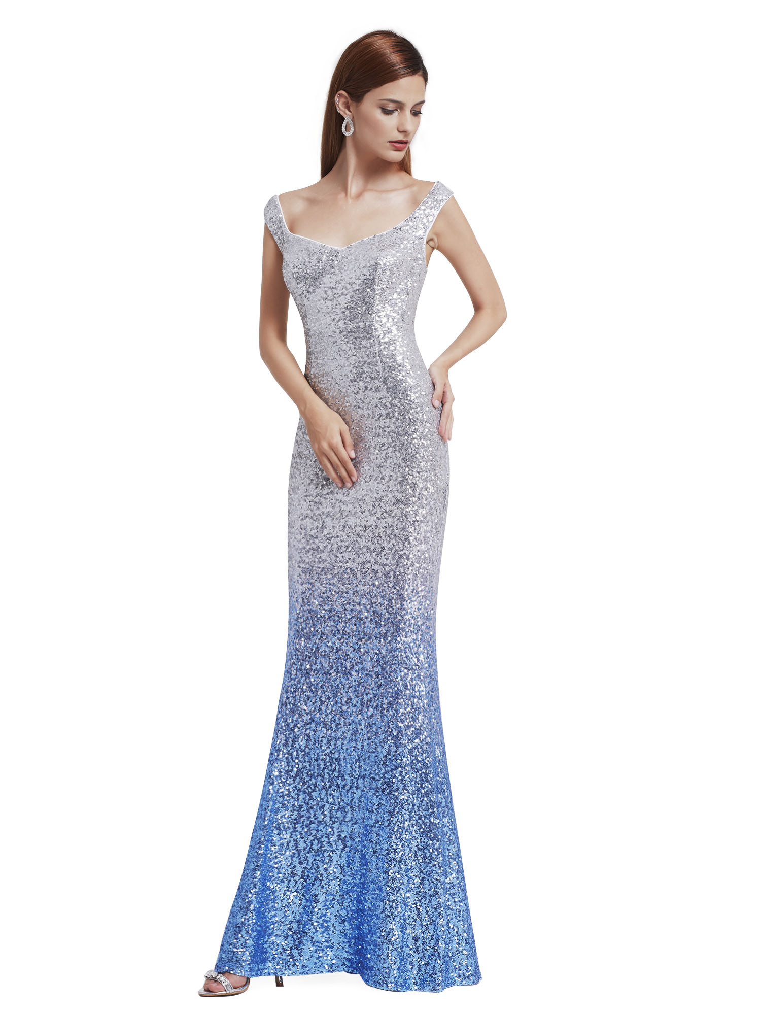 Everpretty UK Sequins Bridesmaid Dresses Long Glitter Evening Party