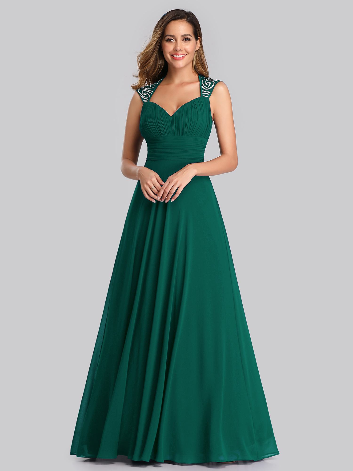 Ever Pretty Long Chiffon Wedding Bridesmaid Formal Party Evening