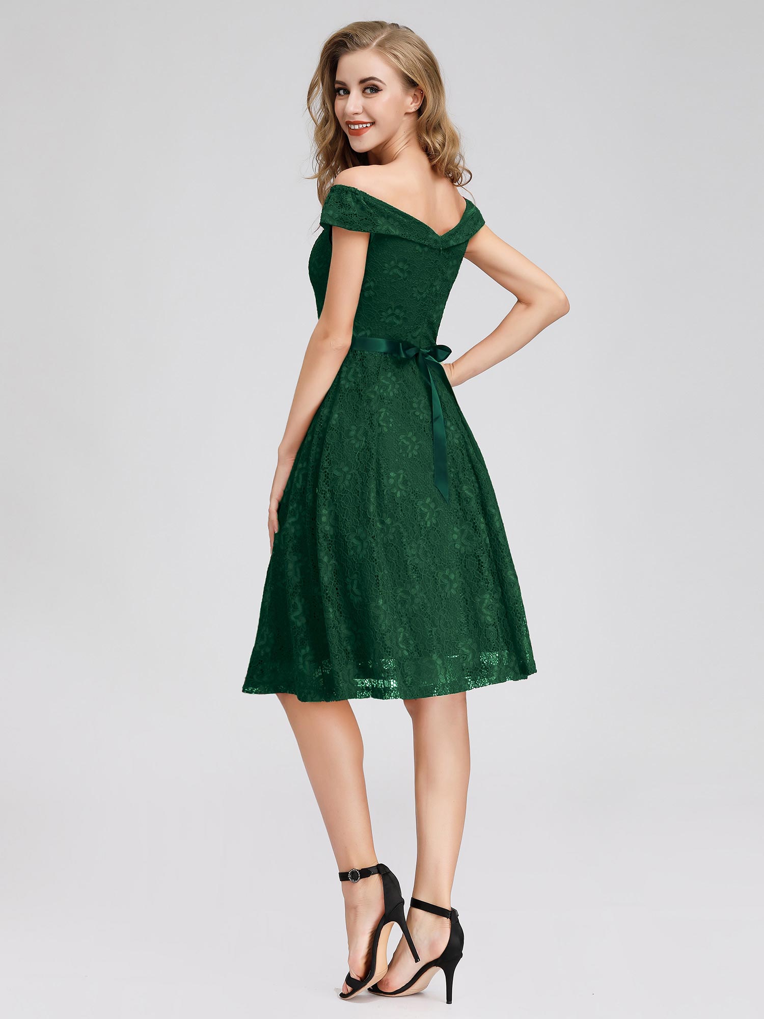 Everpretty Short Green Lace Cocktail Party Dress Cap Sleeve Green Casual Dress eBay