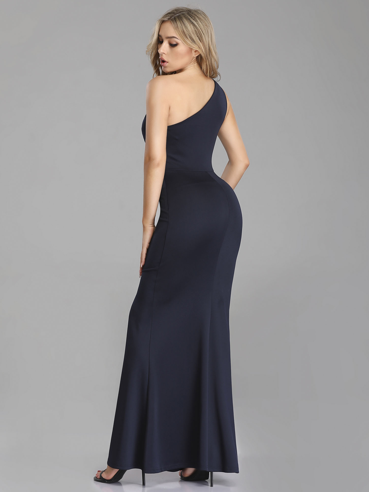 Everpretty OneShoulder Mermaid Long Formal Gown Side Slit Evening