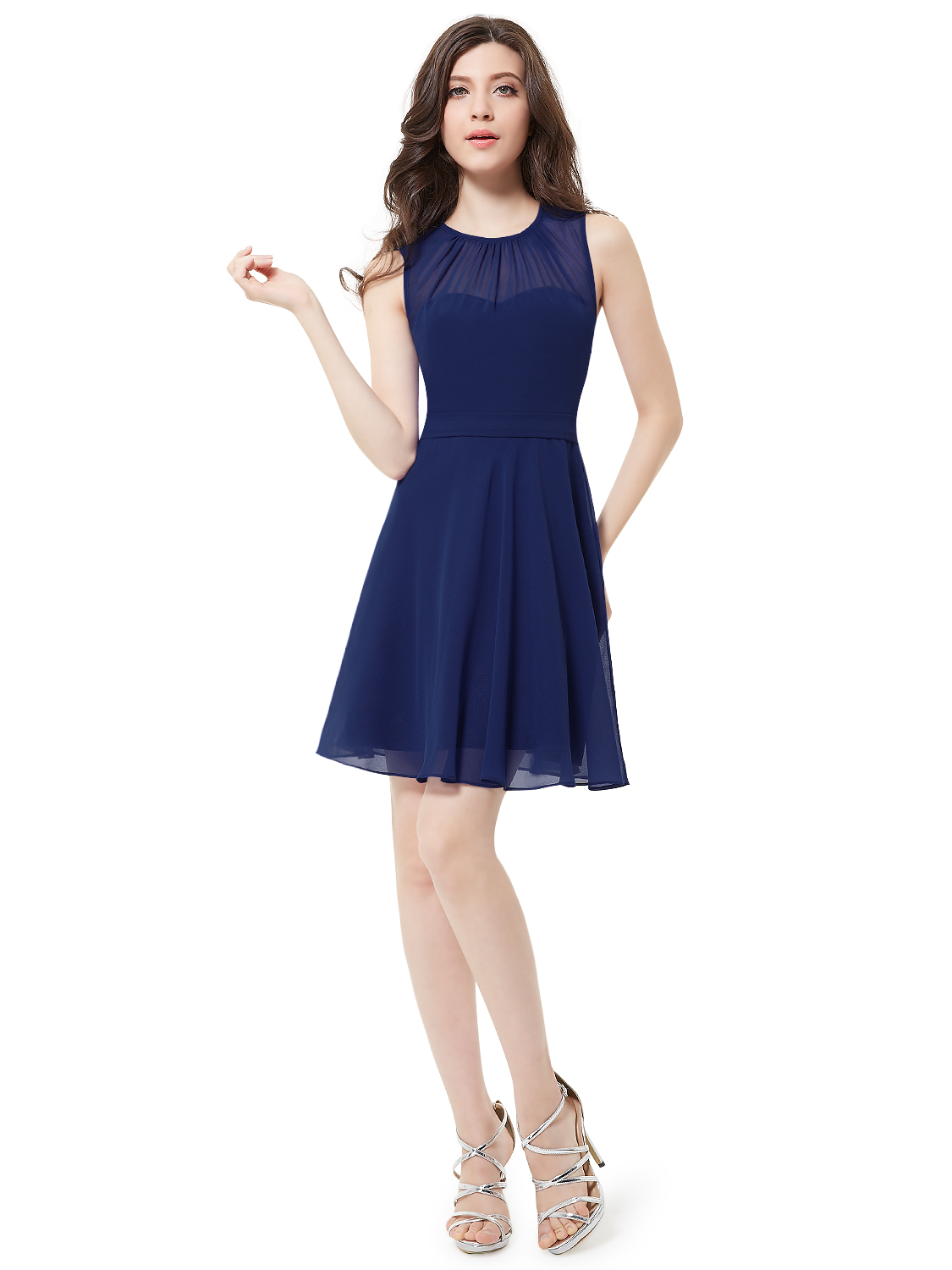 UK Cute Chiffon Short Dress Bridesmaid Party Prom 05253 Ever