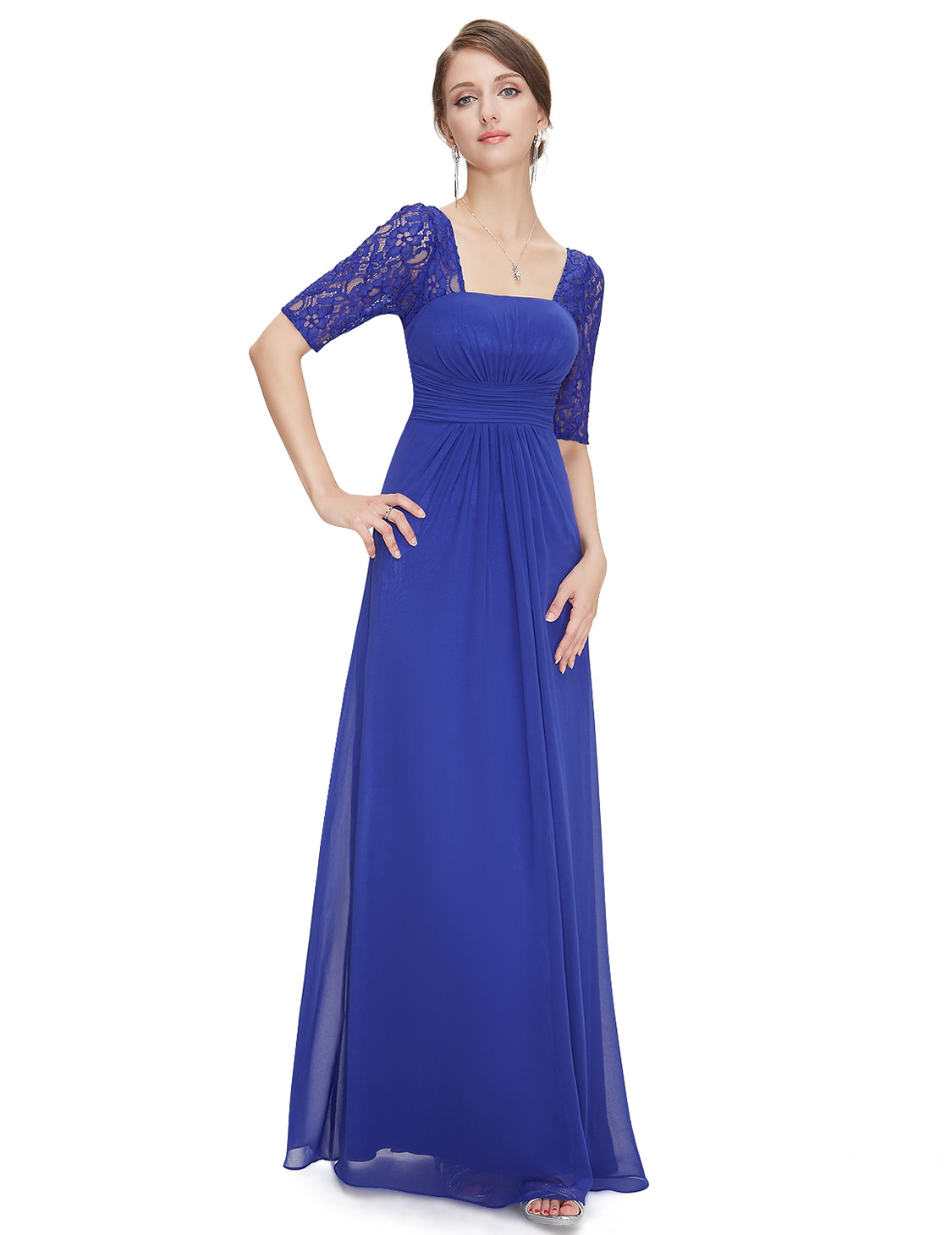 Ever Pretty Long Bridesmaid Party Prom Formal Evening Dress Lace 08038