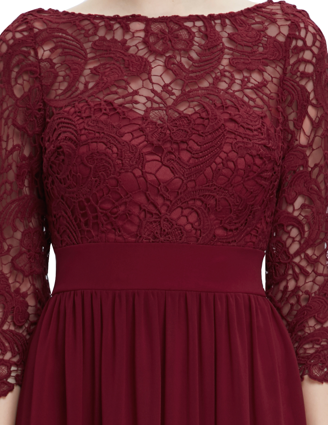 Lace Sleeve Evening Dress Long Bridemaid Dresses Black Friday 08412