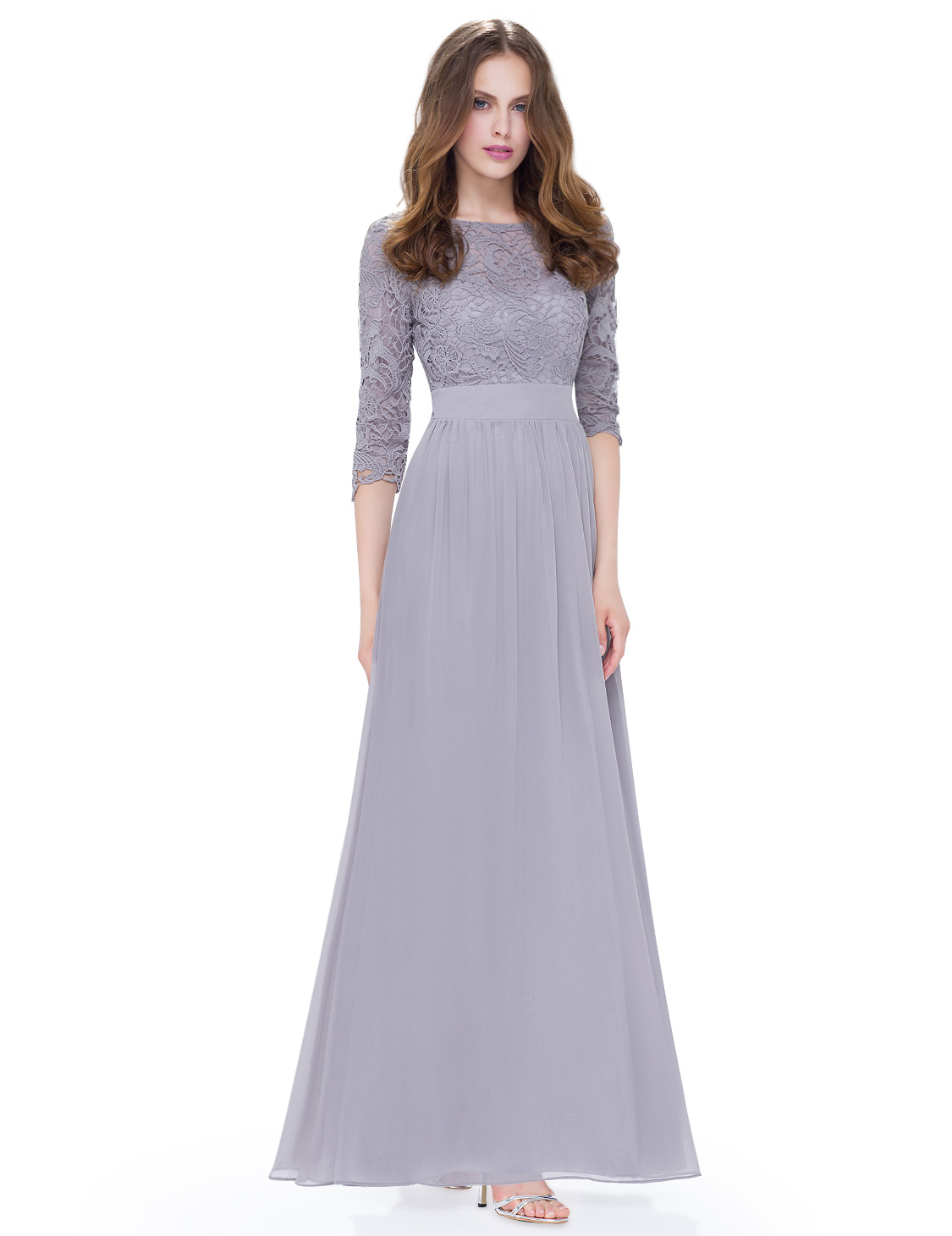 Lace Sleeve Evening Dress Long Bridemaid Dresses Black Friday 08412