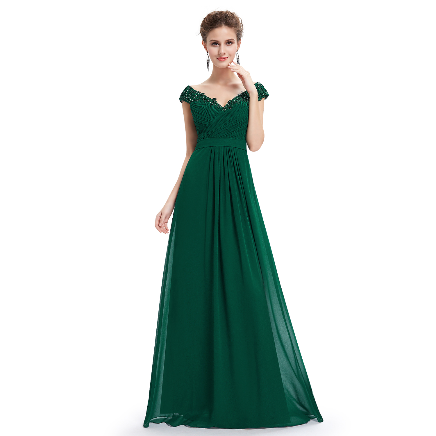 Ever Pretty VNeck Long Bridesmaid Summer Party Evening Formal Dress