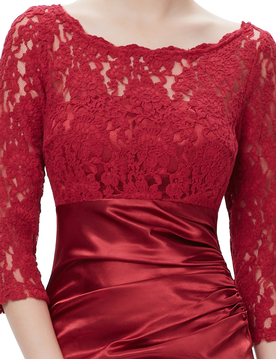 2016 US Women's Elegant Long Sleeved Lace Eveing Formal Prom Party