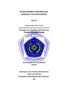 Sistem Informasi Kependudukan Berbasis Web Di Desa Ngrupit - Umpo Repository