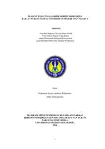 Plagiat Pada Tugas Akhir Skripsi Mahasiswa Fakultas Ilmu Sosial Universitas Negeri Yogyakarta - Lumbung Pustaka Uny