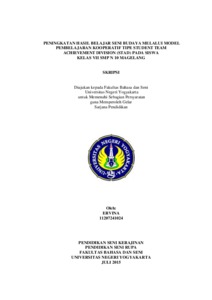 Peningkatan Hasil Belajar Seni Budaya Melalui Model Pembelajaran Kooperatif Tipe Student Team Achievement Division (Stad) Pada Siswa Kelas Vii Smp N 10 Magelang - Lumbung Pustaka Uny