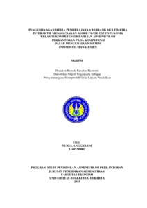 Pengembangan Media Pembelajaran Berbasis Multimedia Interaktif Menggunakan Adobe Flash Cs5 Untuk Smk Kelas Xi Kompetensi Keahlian Administrasi Perkantoran Pada Kompetensi Dasar Menguraikan Sistem Informasi Manajemen - Lumbung Pustaka Uny