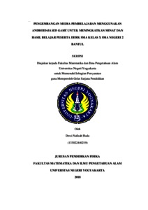 Pengembangan Media Pembelajaran Menggunakan Android-Based Game Untuk Meningkatkan Minat Dan Hasil Belajar Peserta Didik Kelas X Sma Negeri 2 Bantul - Lumbung Pustaka Uny