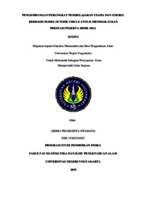 Pengembangan Perangkat Pembelajaran Fisika Berbasis Inside Outside Circle Untuk Meningkatkan Minat Dan Prestasi Belajar Peserta Didik Sma - Lumbung Pustaka Uny
