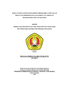 Peran United Nations Development Programme (Undp) Dalam Mengatasi Diskriminasi Kaum Lesbian, Gay, Bisexual, Transgender (Lgbt) Di Tiongkok - Repository Upn "Veteran" Yogyakarta