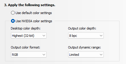 Solve the red, green, blue or grey tint visible in your display output