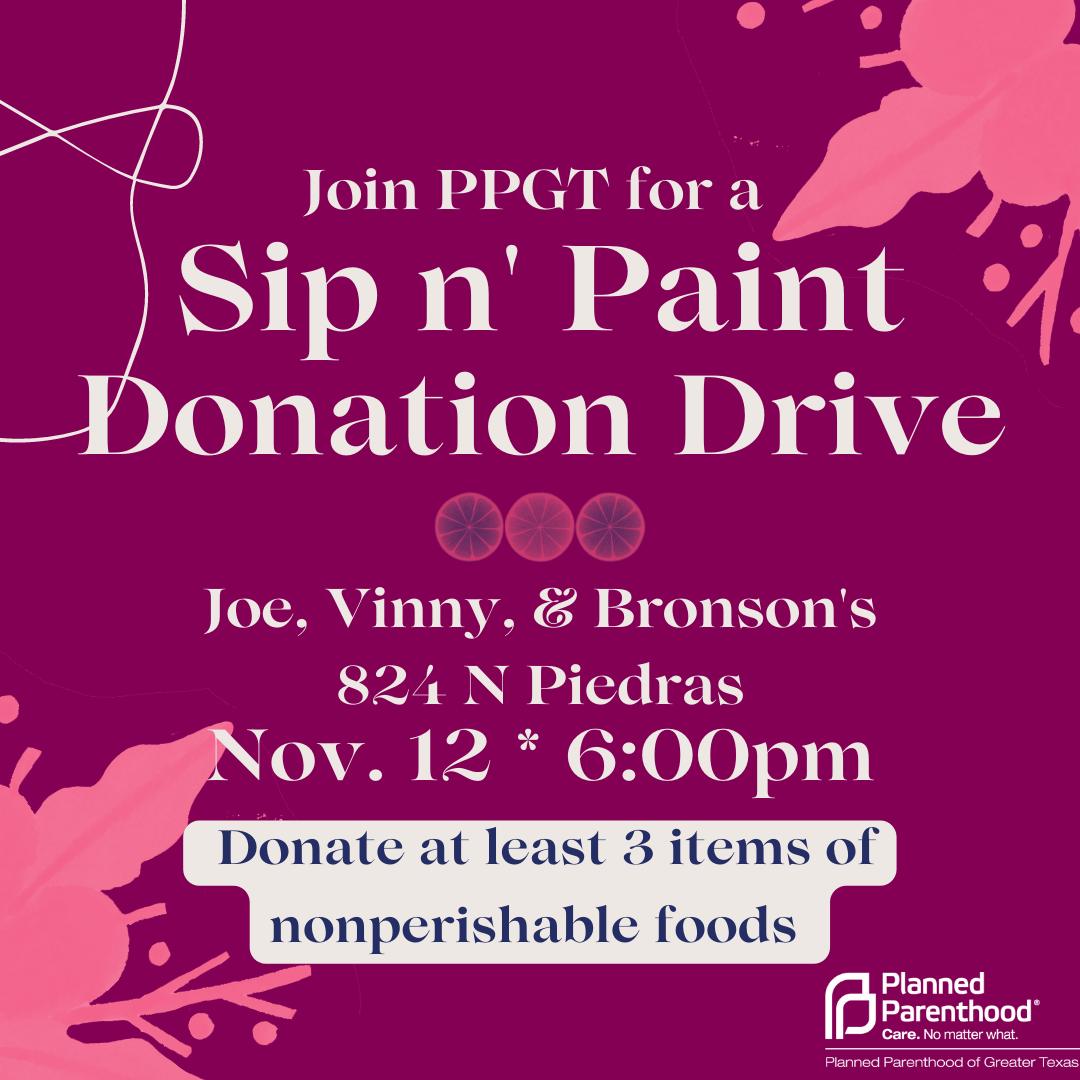 ELP Sip n' Paint Donation Drive!