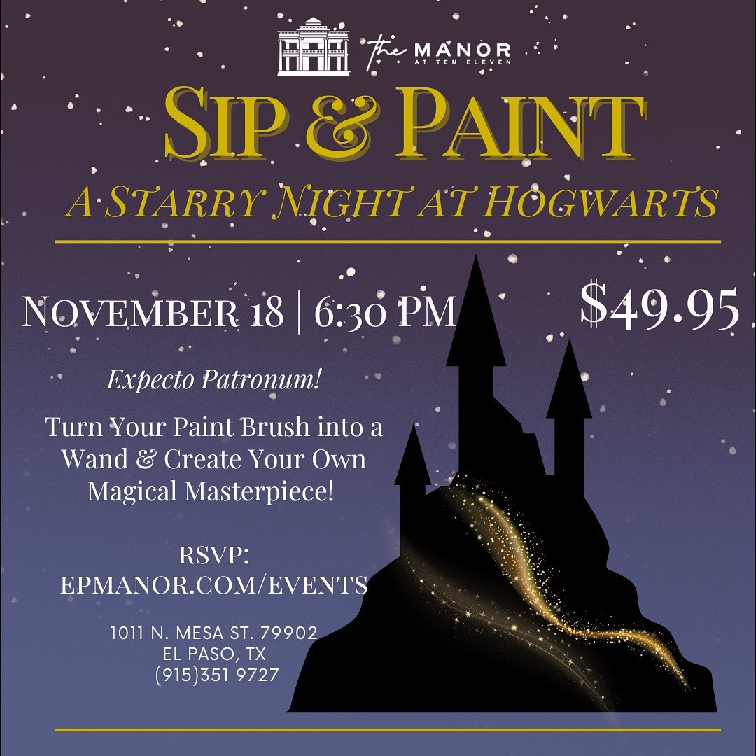 Sip & Paint at The Manor in El Paso EPStuff