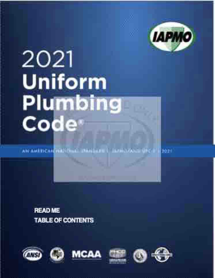 2021 Uniform Plumbing Code