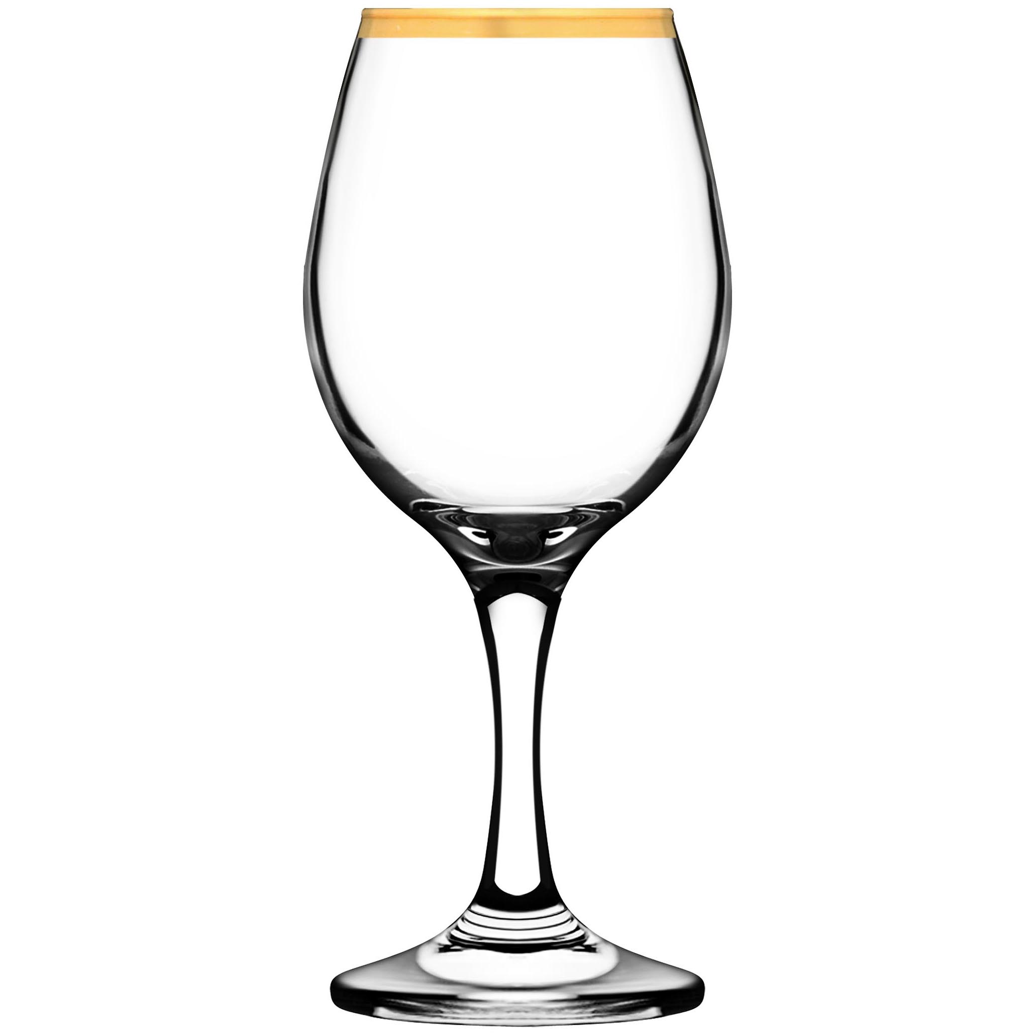 Superior Wine 20oz 7mm / .3inch Gold Band EPURE Glass
