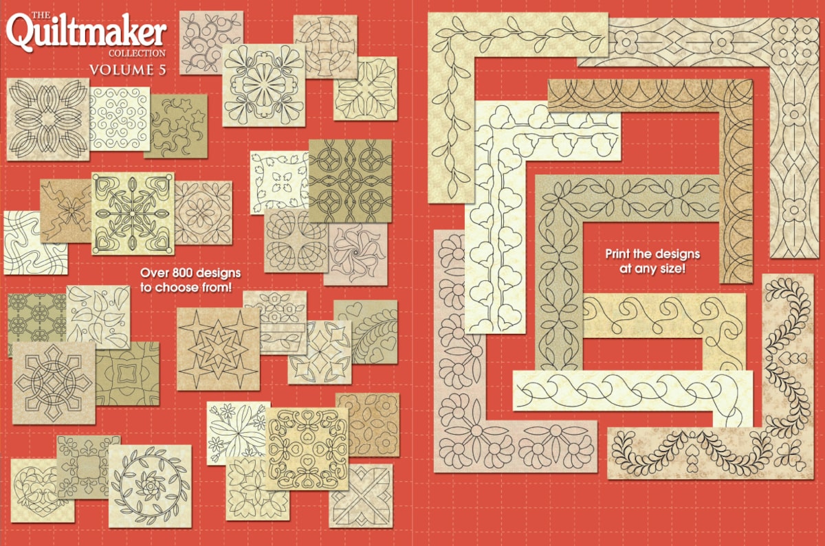 Quiltmaker’s Quilting Designs Volume 5 Products The Electric Quilt Company