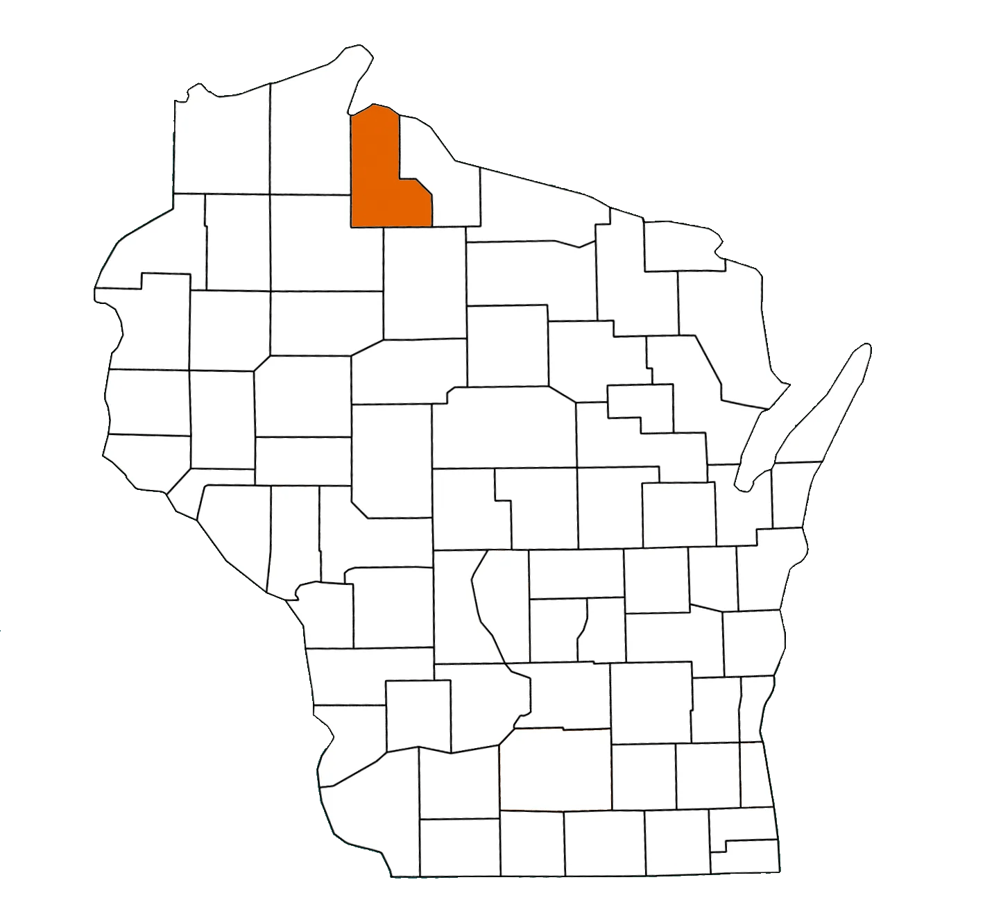 Ashland County Wisconsin Equality Map