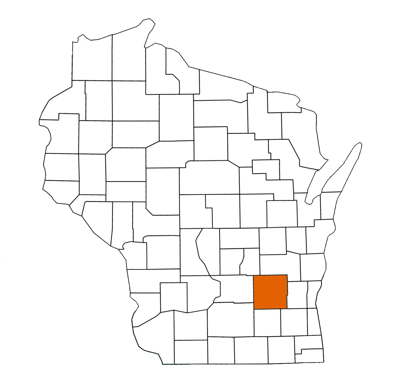 Dodge County Wisconsin Equality Map