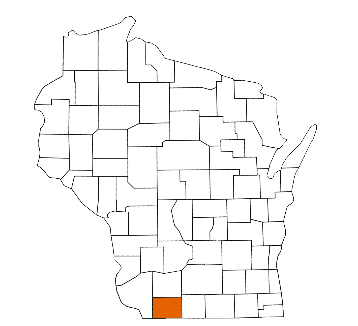 Lafayette County Wisconsin Equality Map