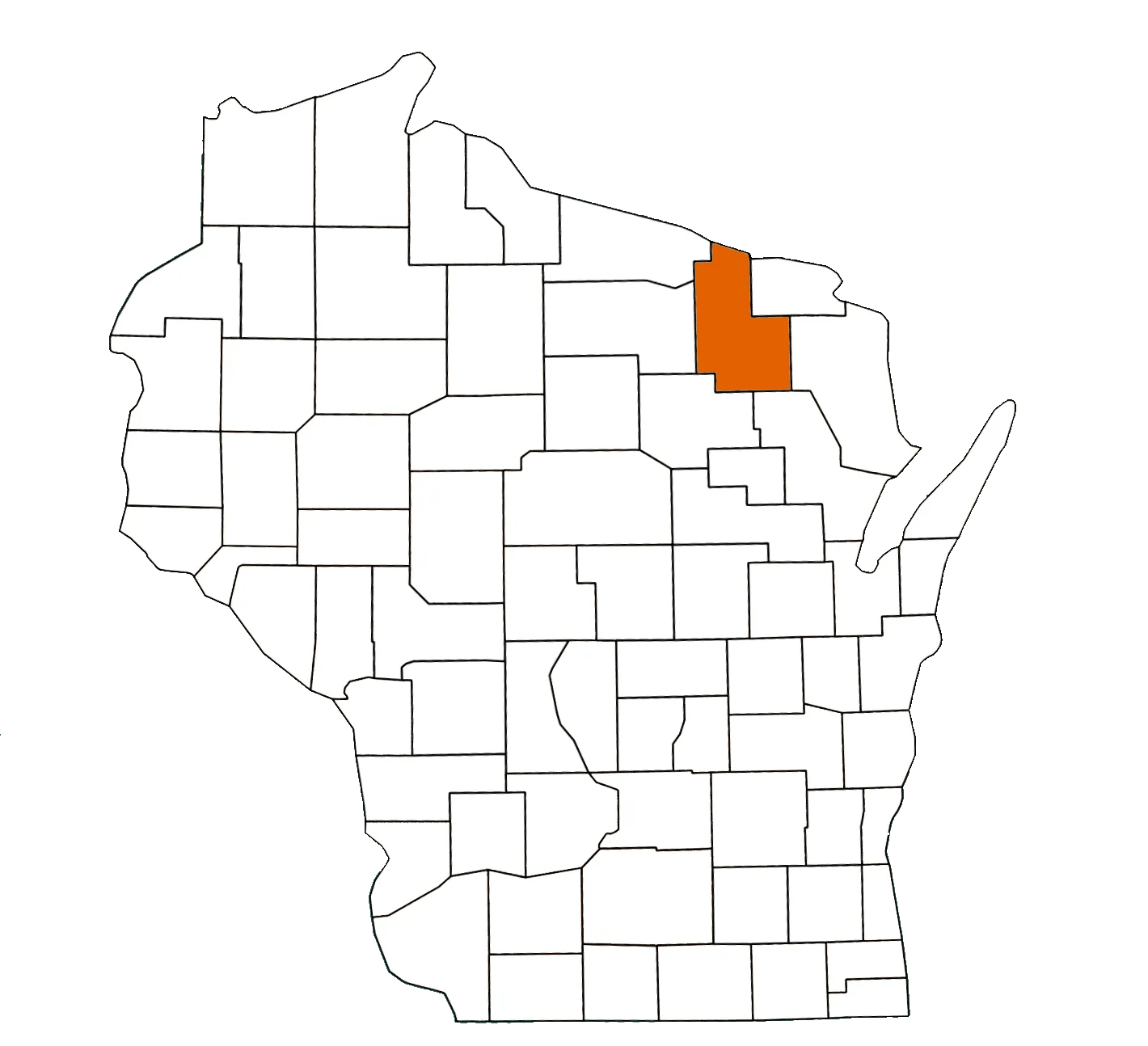 Forest County Wisconsin Equality Map
