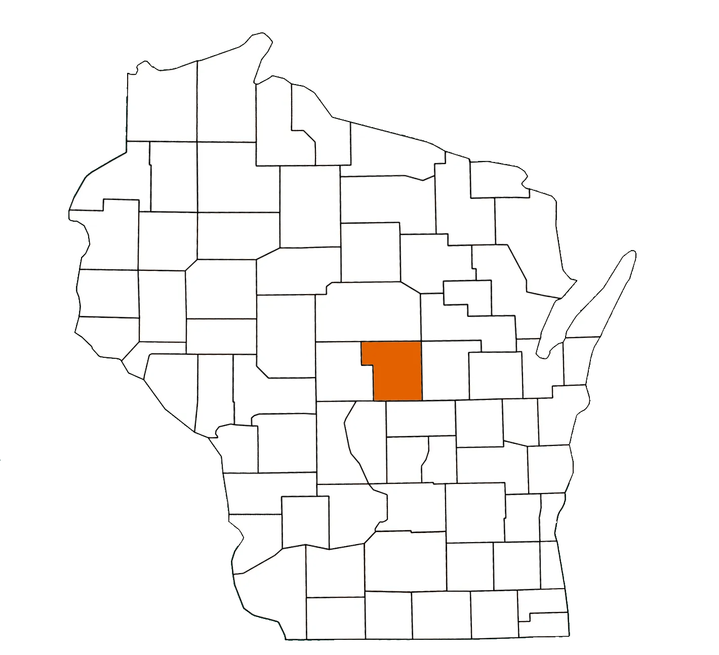 Portage County Wisconsin Equality Map