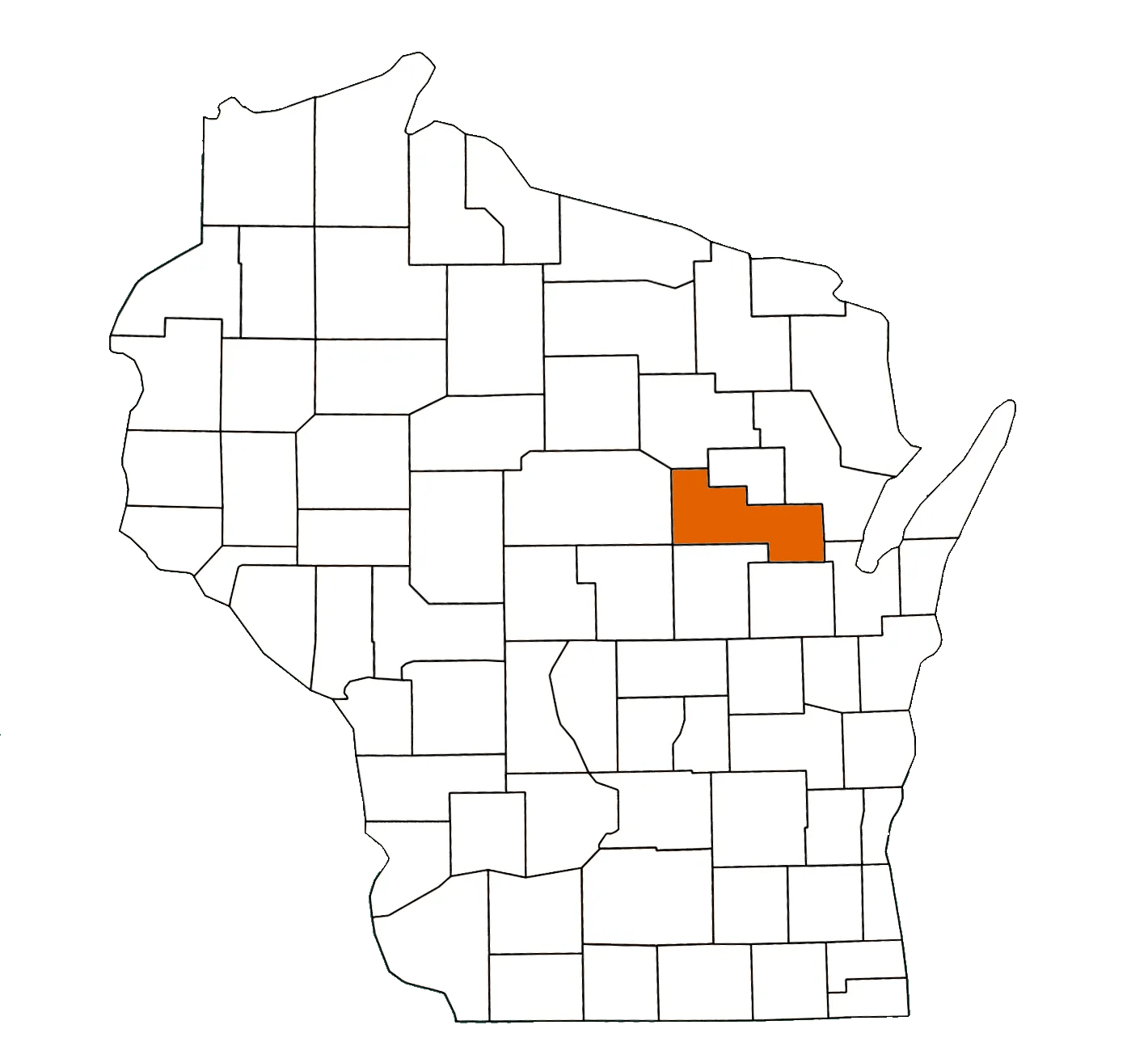 Shawano County Wisconsin Equality Map