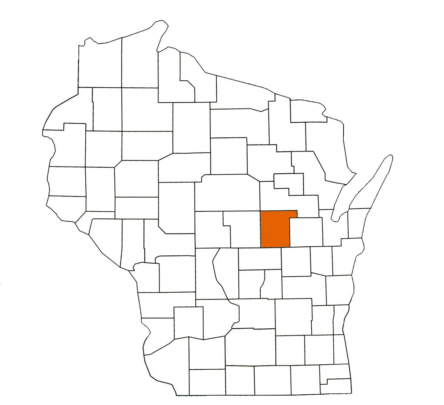 Waupaca County Wisconsin Equality Map