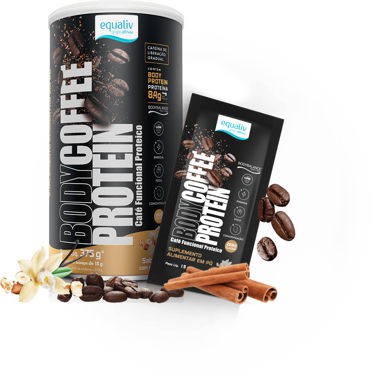 Body Coffee Protein Vanilla Equaliv