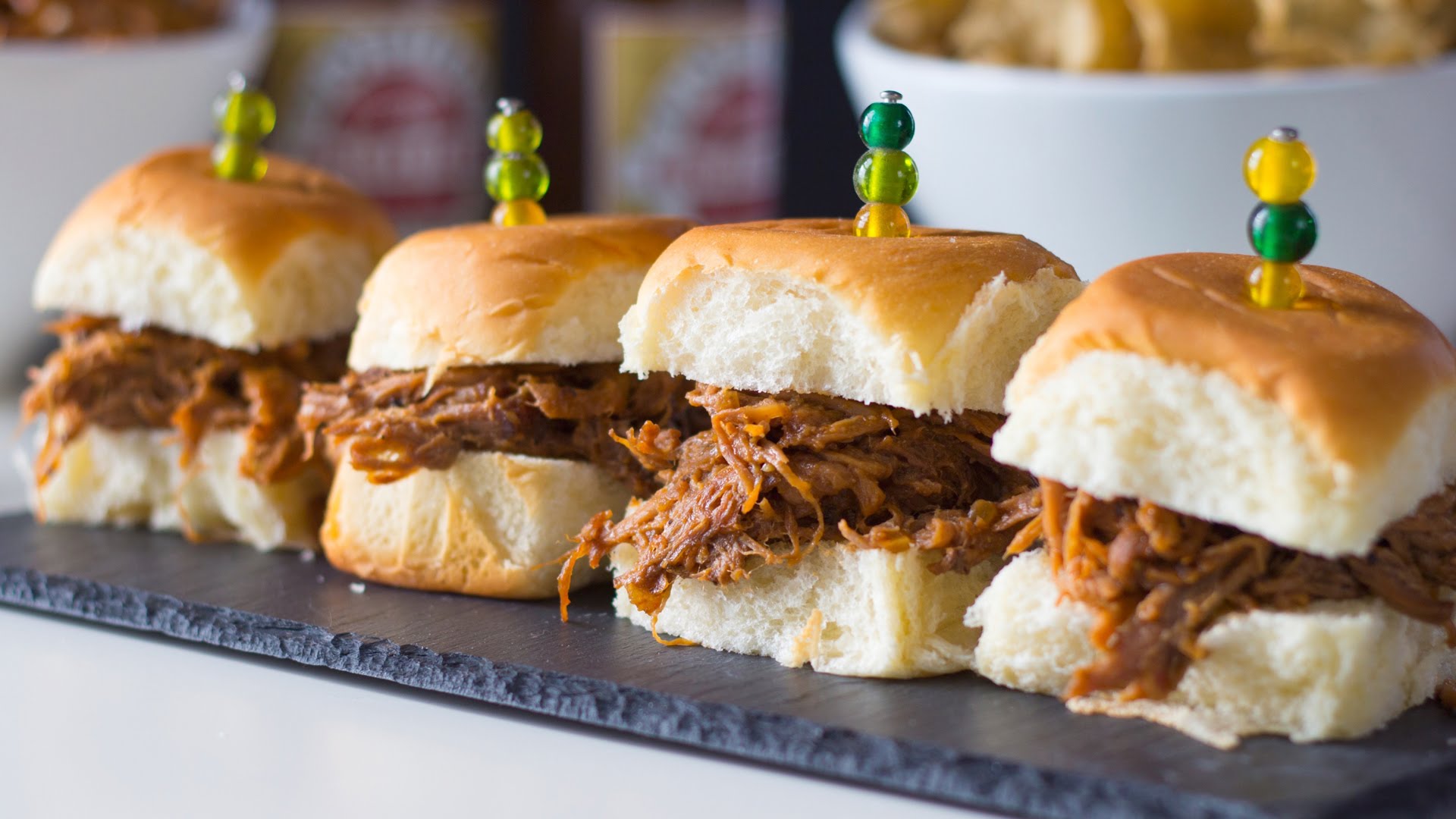 Sliders make the perfect wedding appetizers