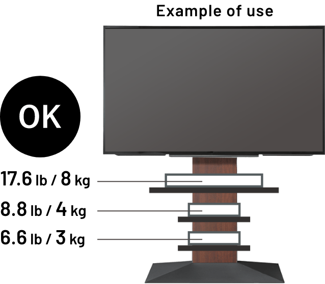 V3 Wallside Type WALL INTERIOR TV STAND