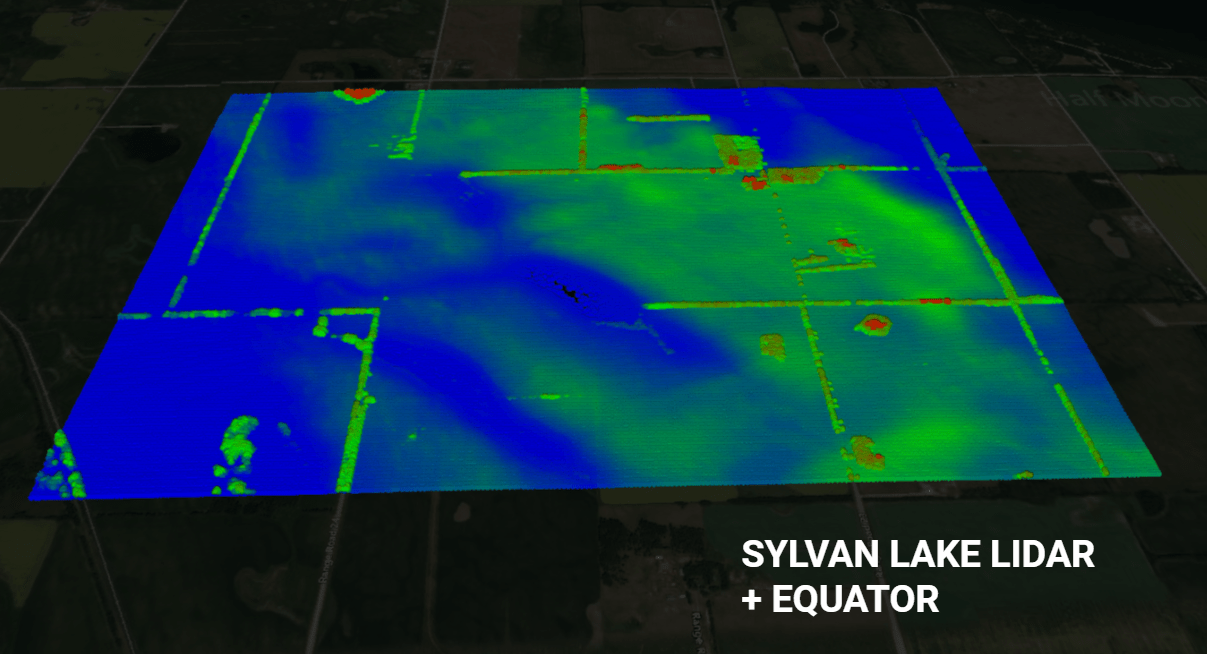 Equator Launches Sylvan Lake LiDAR Data Equator