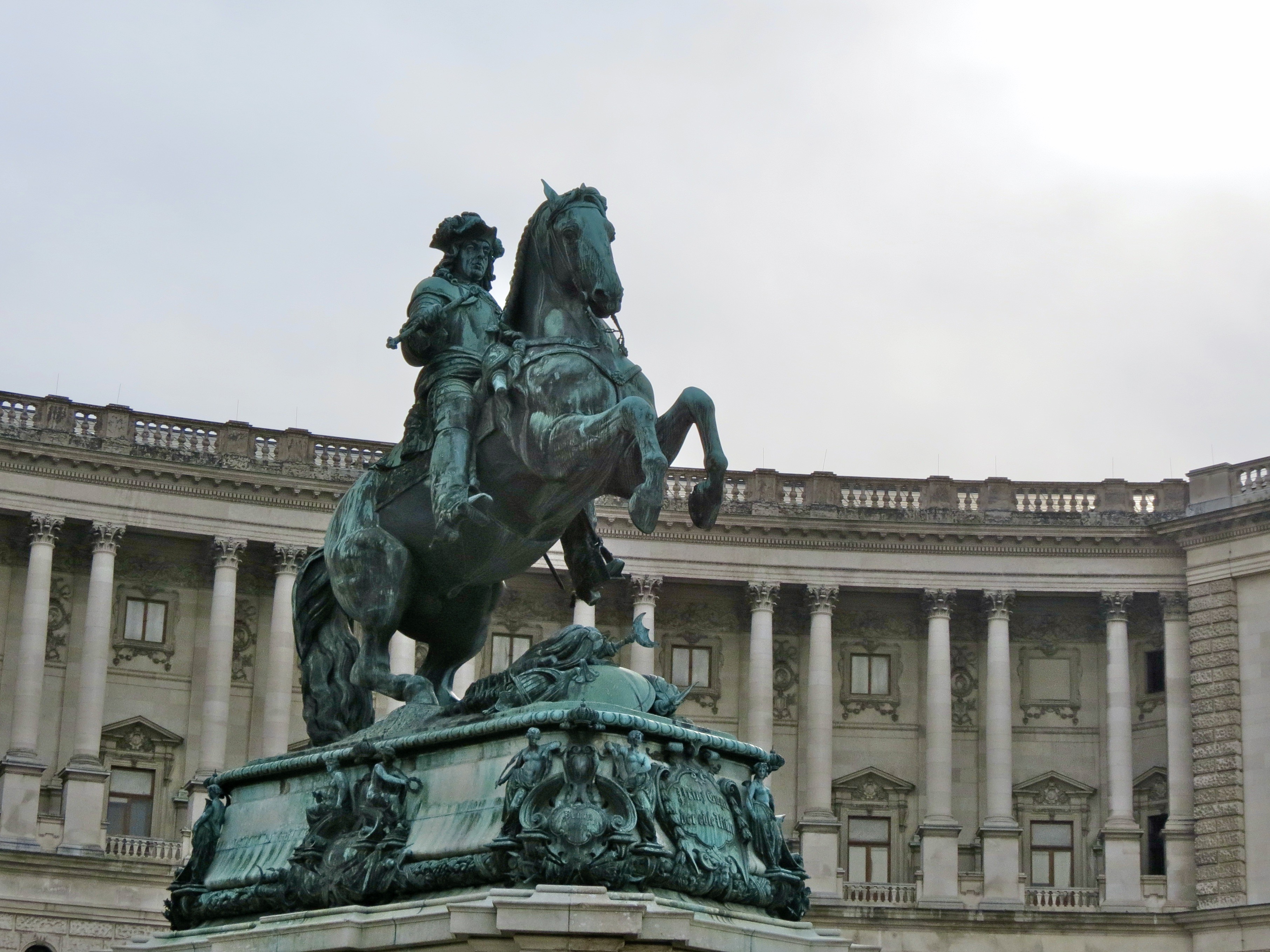 Equestrian statue of Eugene of Savoy in Vienna Austria