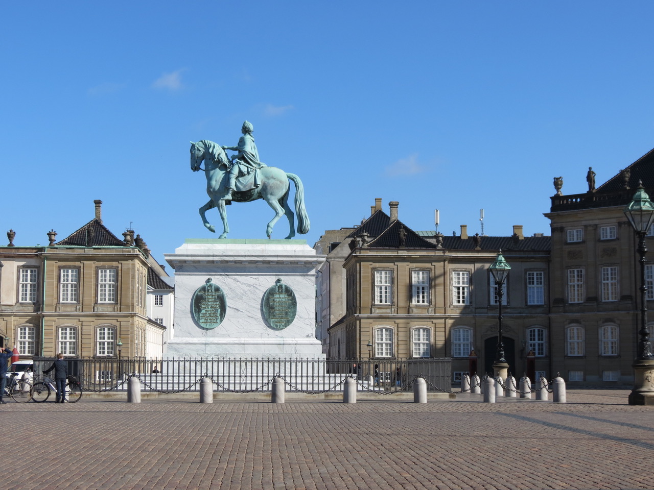 Equestrian statue of Frederik V in Copenhagen Denmark