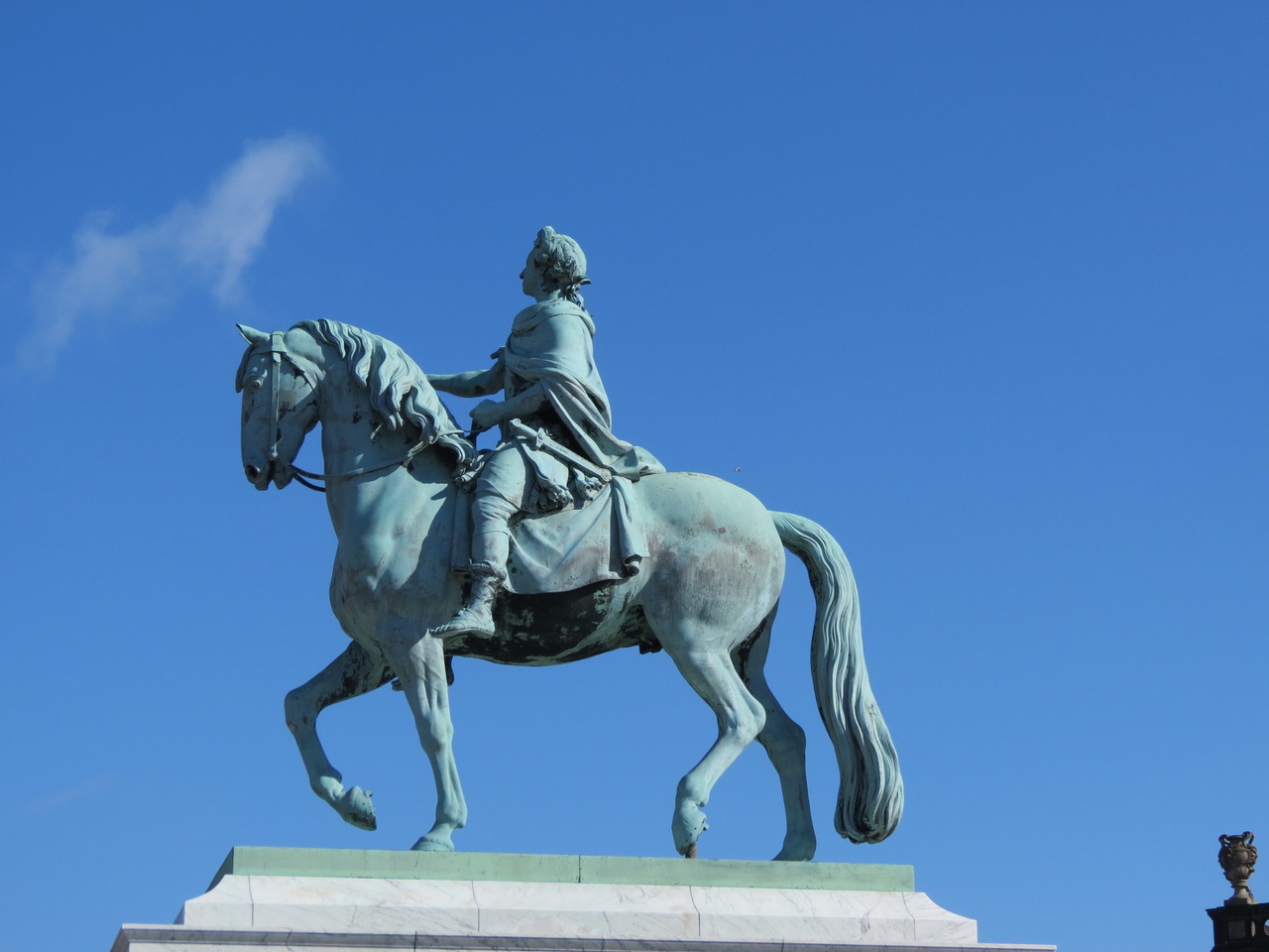 Equestrian statue of Frederik V in Copenhagen Denmark