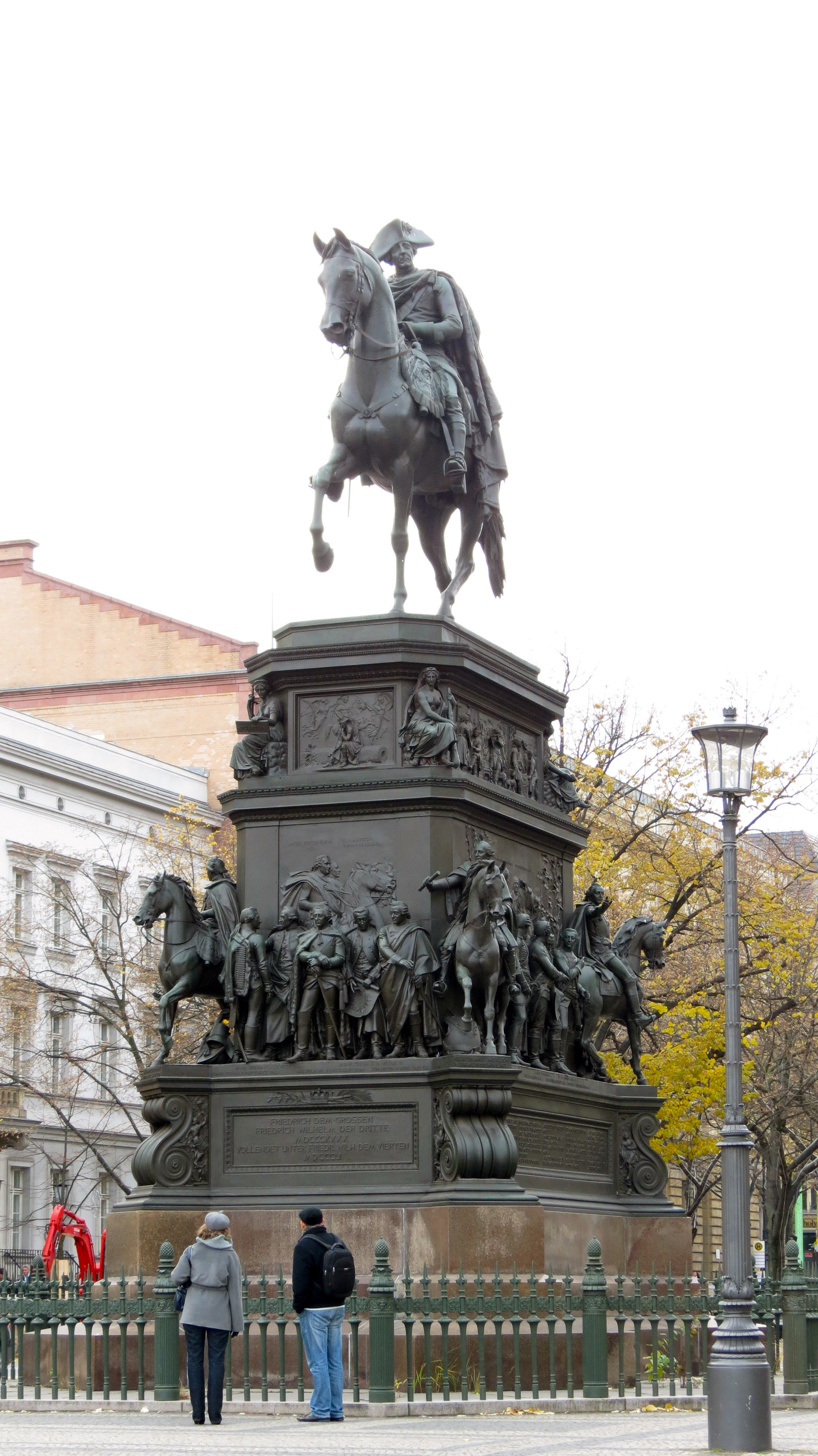 Equestrian statue of der Grosse Friedrich II in Berlin Germany