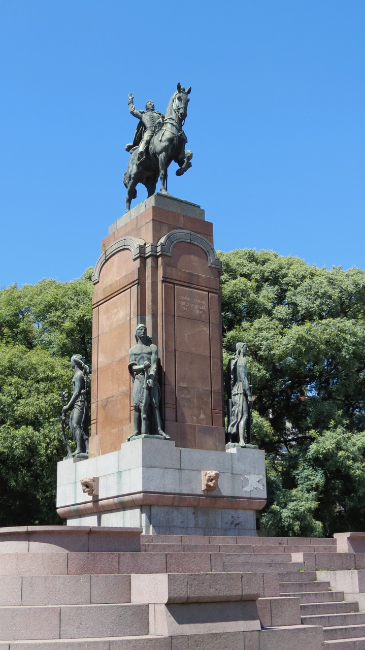 Equestrian statue of Carlos M Alvear in Buenos Aires Argentina