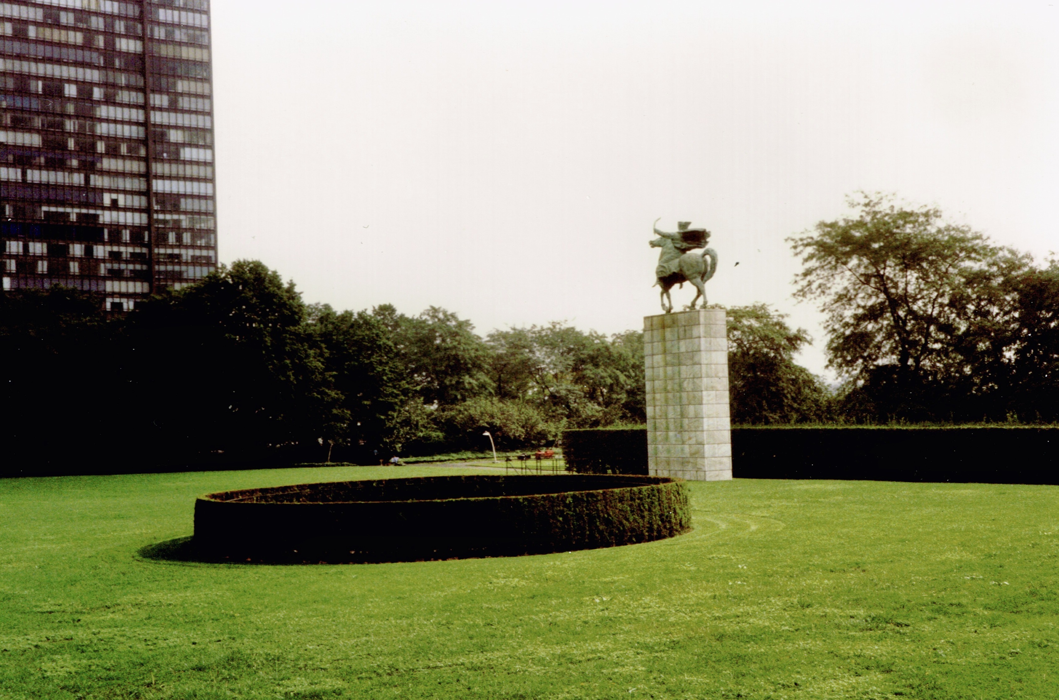 Equestrian statue of Peace in NY New York City US