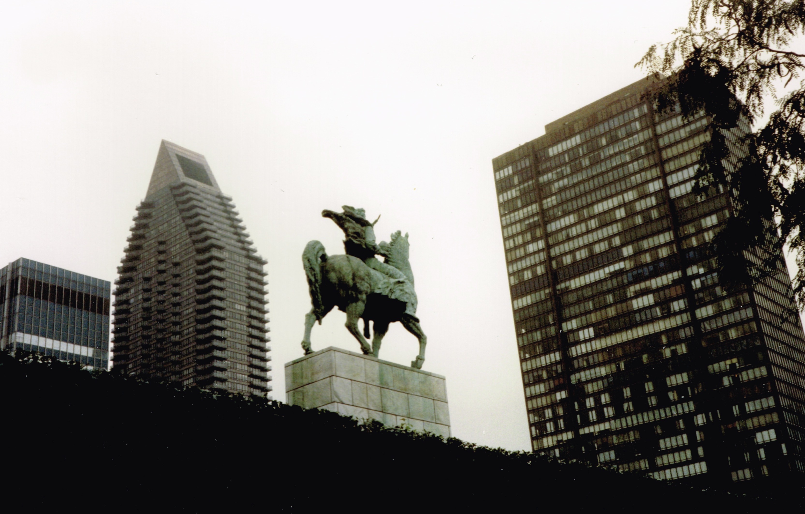 Equestrian statue of Peace in NY New York City US