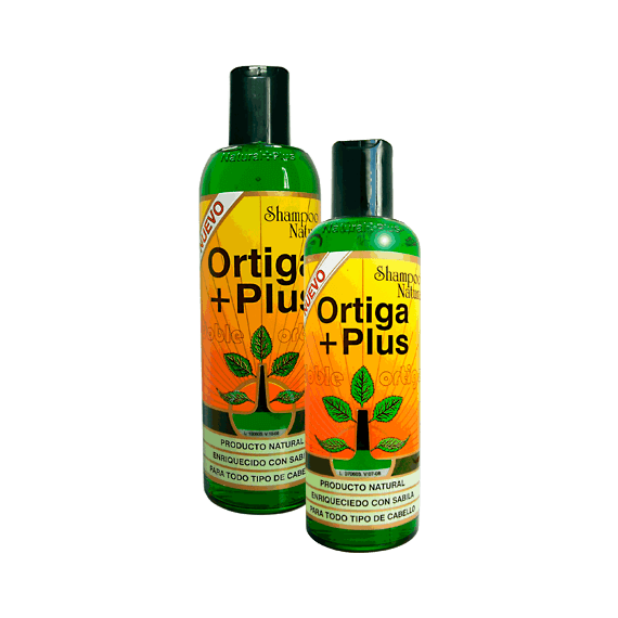 shampoo ortiga + plus, equifarma, ortiga, regeneración, caida cabello